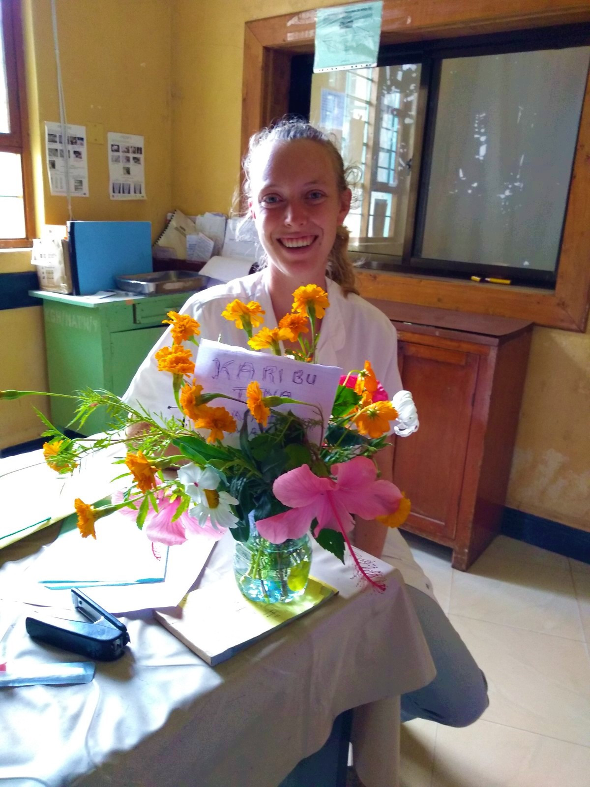 nathasja met bloemen