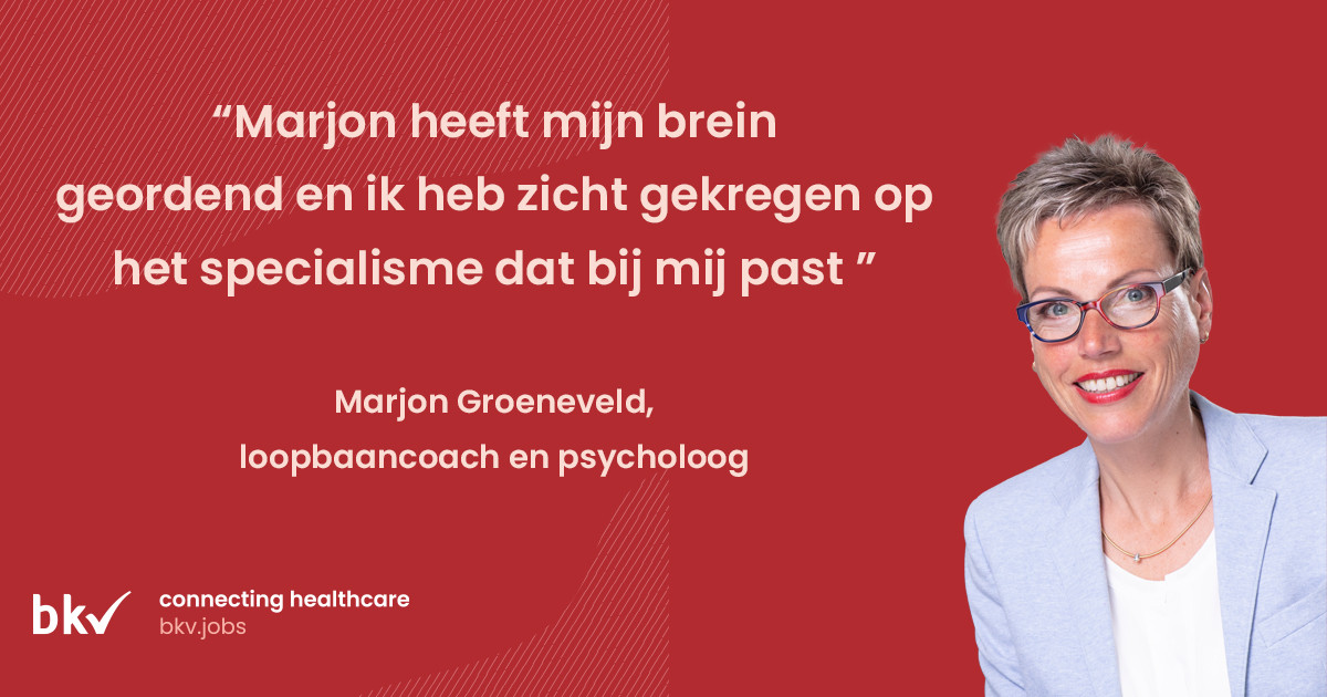 loopbaancoach marion medical traineeship bkvjobs